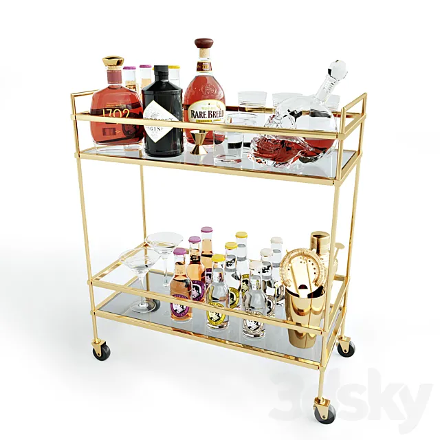 Cocktail station 3D Model