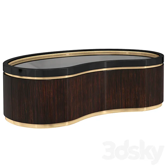 Cocktail Table The Flow Cocktail Table Caracole 3D Model