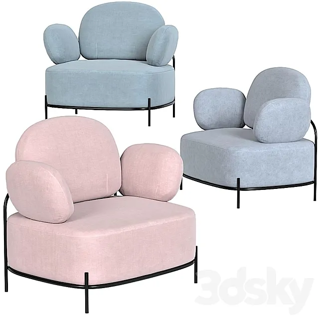 Coco Armchair by Imodern 3D Model
