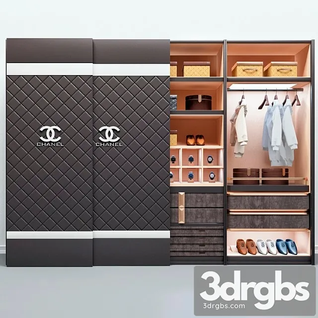 Coco chanel cupboard 2 3D Model Free