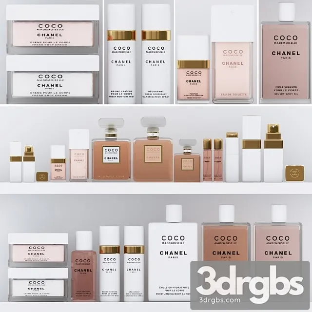 Coco mademoiselle set 3D Model Free