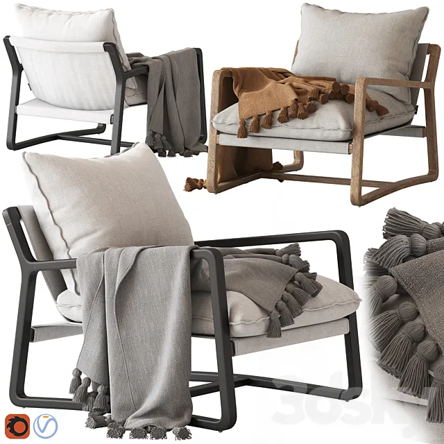 Coco Republic Bungalow Chair 3DModel