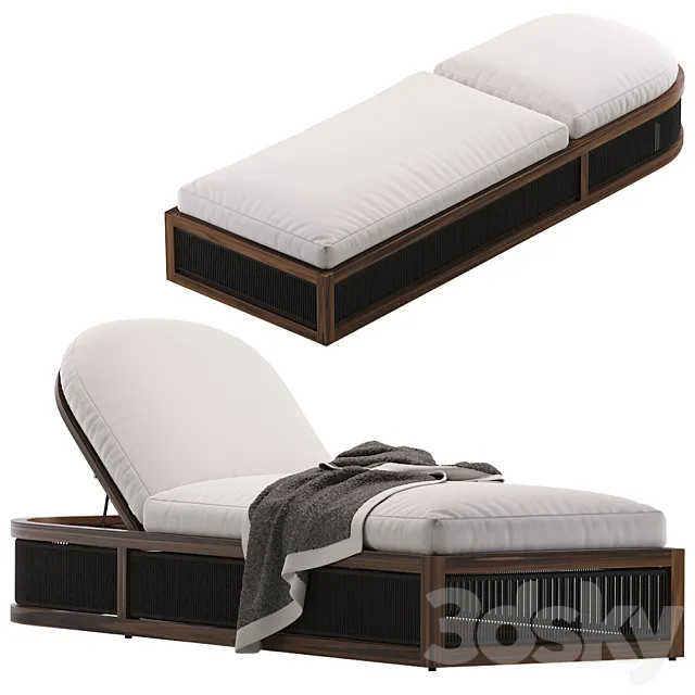 Coco Republic Como Outdoor Sunlounge 3DModel