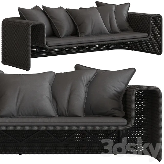 Coco Republic Dirand Outdoor Sofa 3DModel