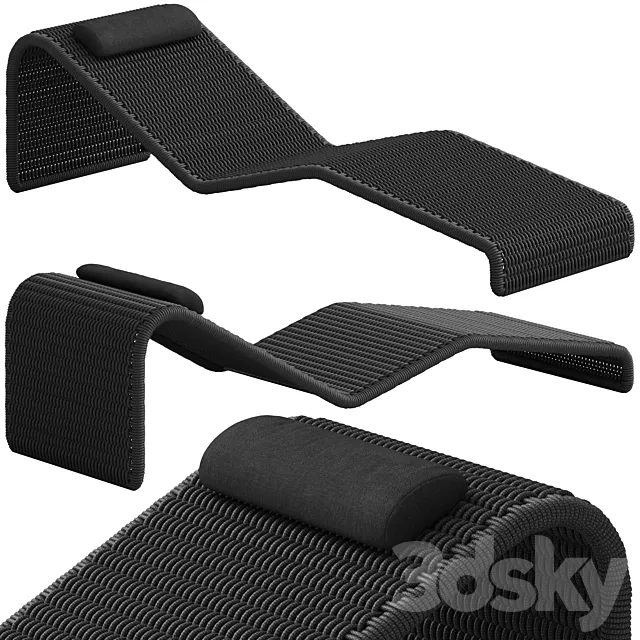 Coco Republic Dirand Outdoor Sunlounge 3DModel