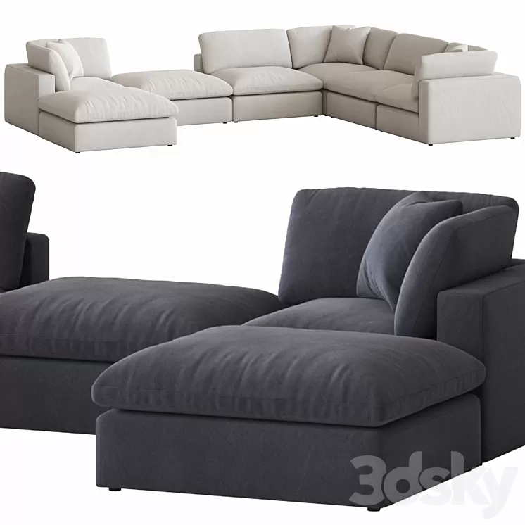 Coco Republic Dune Modular Sofa 3D Model