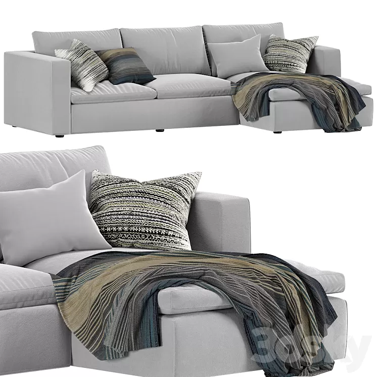 Coco Republic Hadley Modular Sofa 3D Model