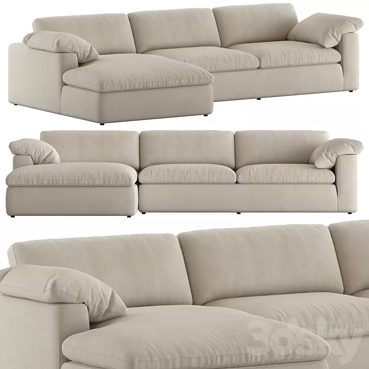 Coco Republic Hadley Modular Sofa 3D Model