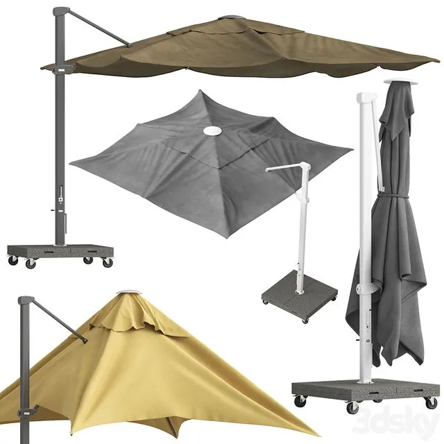 Coco Republic Kingston Umbrella 3D Model