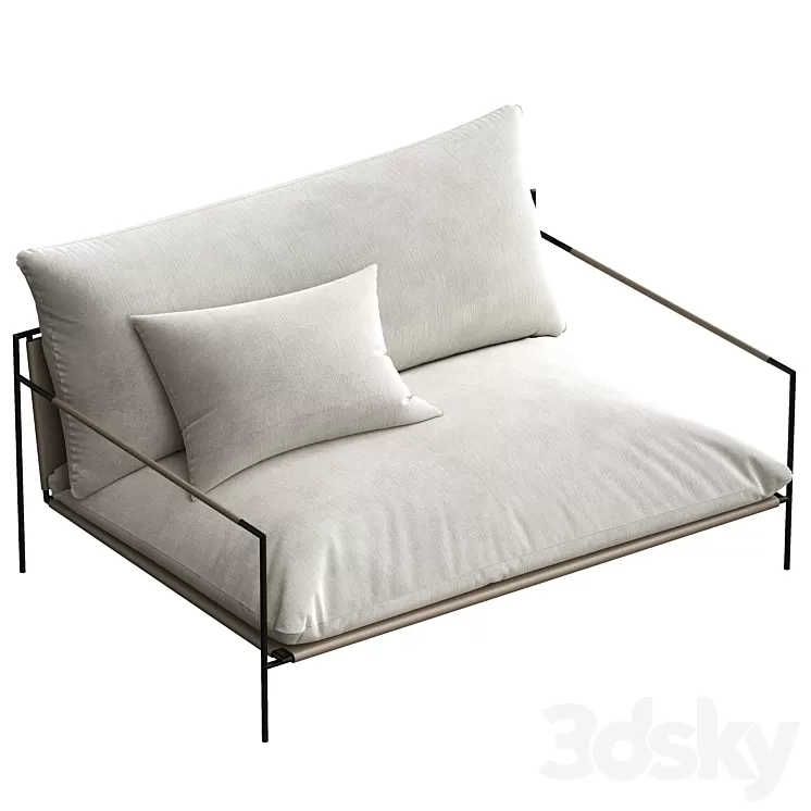 coco republic malmo outdoor lounge chair 3D Model