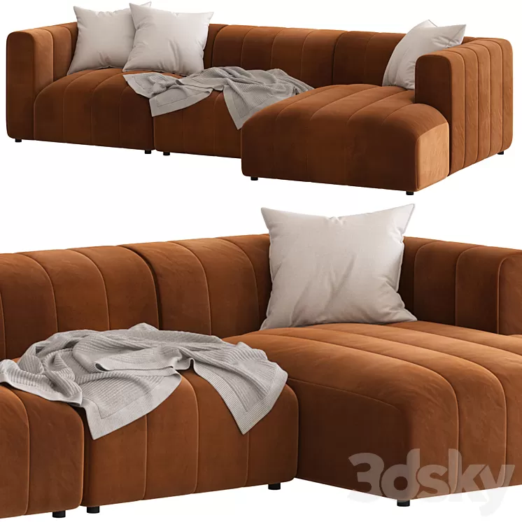 Coco Republic Oregon Modular Sofa2 3D Model