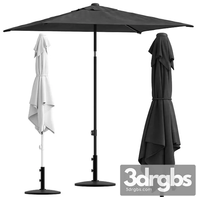Coco Republic Outdoor Malibu Umbrella 3D Model Free
