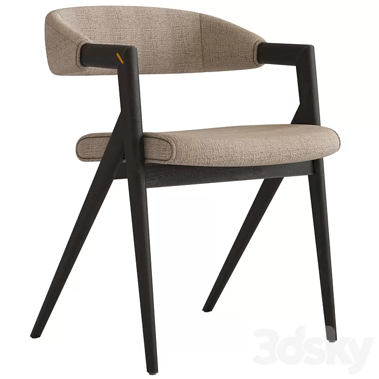 Coco Republic Paolo Dining Chair 3D Model