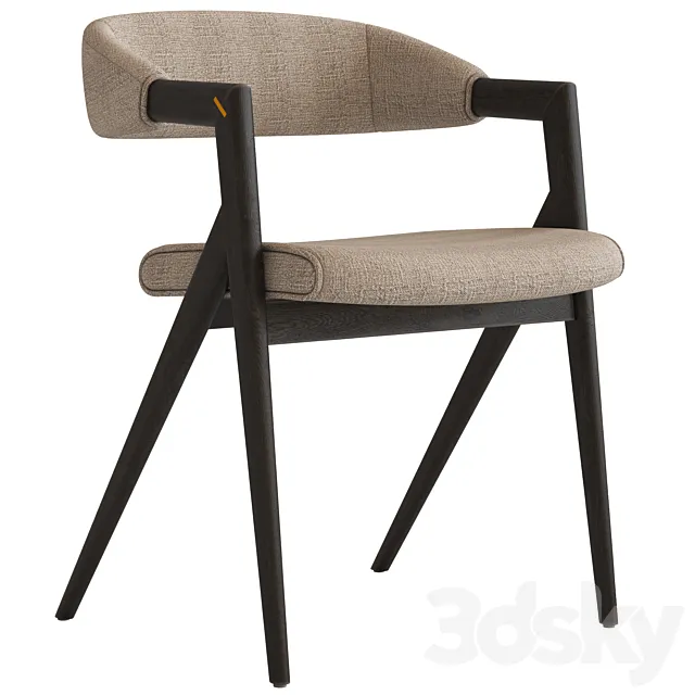 Coco Republic Paolo Dining Chair 3DModel