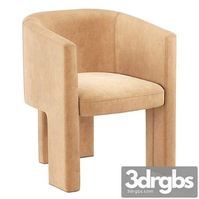 Coco Republic Phoenix Dining Chair 3D Model Free