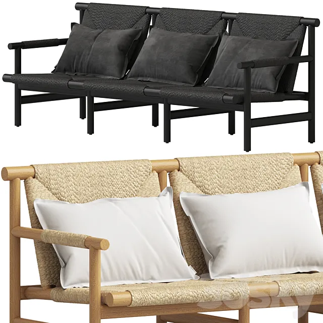 Coco Republic Sardinia Outdoor Sofa 3D Model