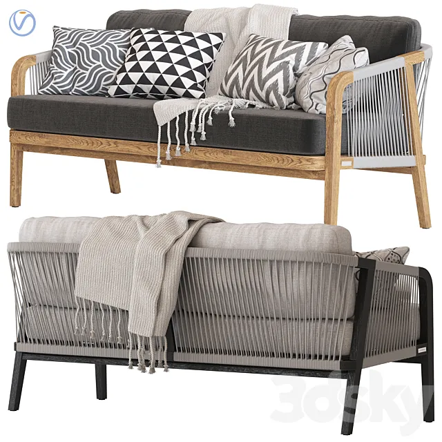 Coco Republic St Joseph Sofa 3D Model