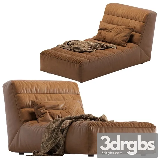 Coco Republic Timothy Oulton Shabby Chaise 3D Model Free