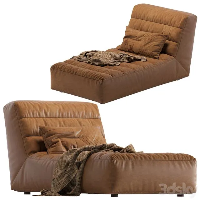 Coco Republic Timothy Oulton Shabby Chaise 3D Model