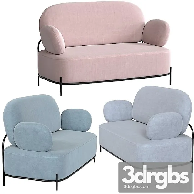 Coco sofa by imodern 2 3D Model Free