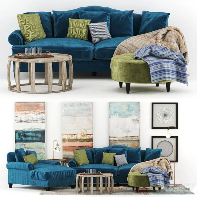 Coco Sofa & Daybed Ozdesign Furniture 3D Model