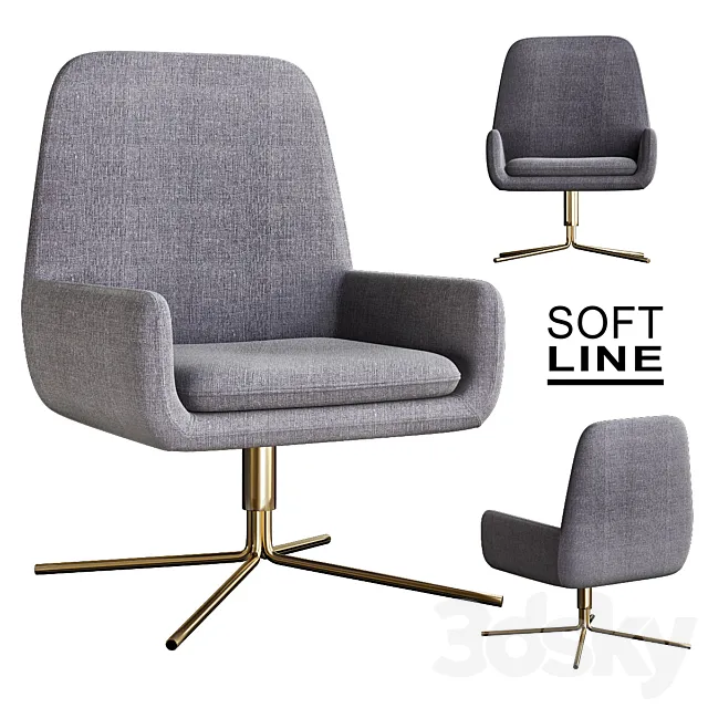 Coco Swivel Chair 3D Model