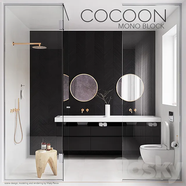 COCOON MONO BLOCK (corona PBR. vray GGX) Free Download