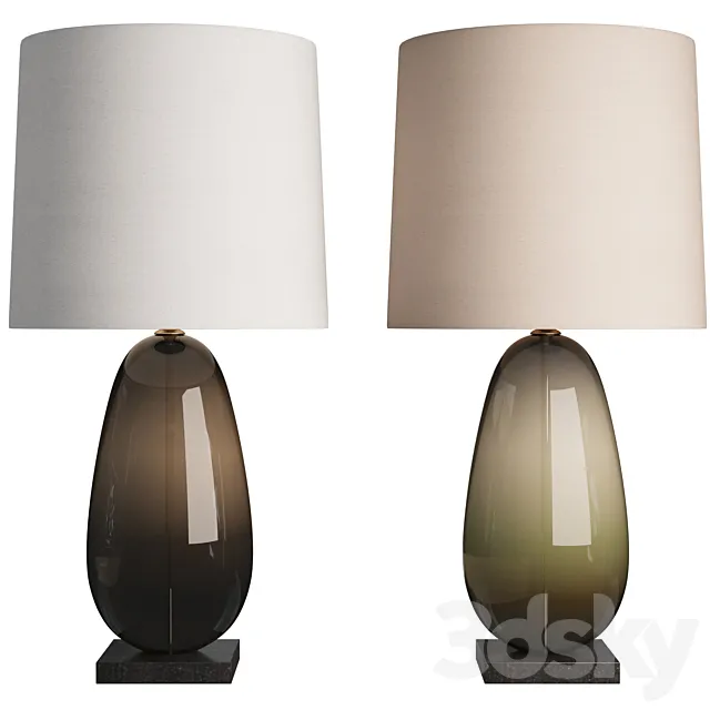 Coffee Bean Porta Romana Table Lamp BY Adam Aaronson 3D Model