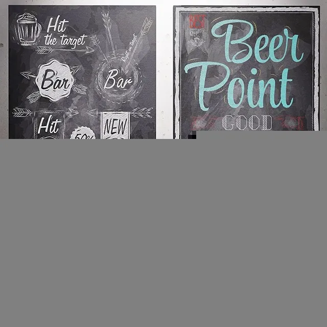 Coffee Chalk Board 3D Model Free