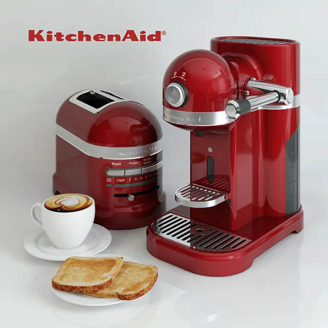 Coffee machine and toaster KITCHENAID ARTISAN 3DModel