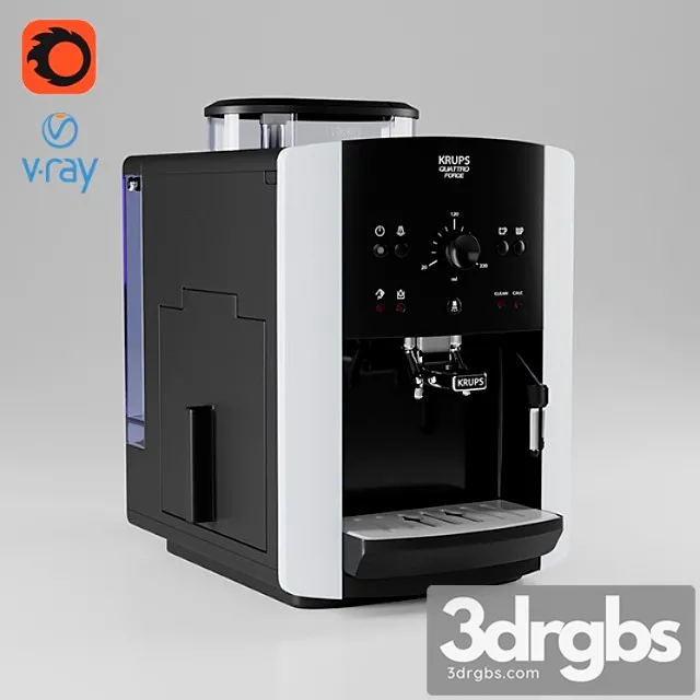 Coffee Machine Krups 2 3D Model Free