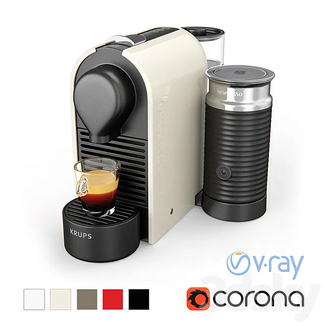 Coffee Machine Krups Nespresso UMilk 3D Model