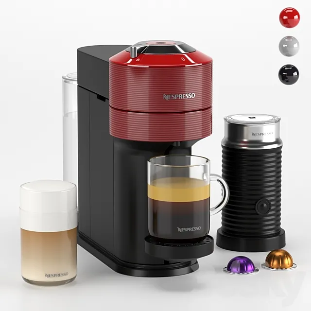Coffee machine Nespresso Vertuo Next GCV1 3D Model