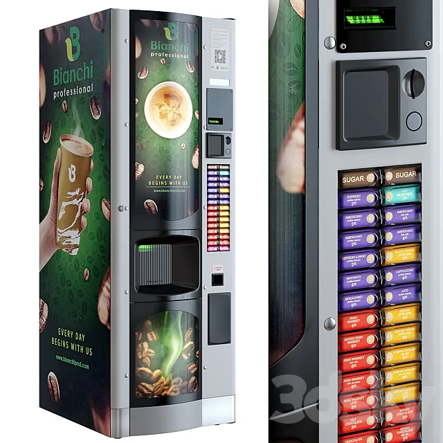 Coffee machine. Vending machine. Terminal. Bianchi 3DModel