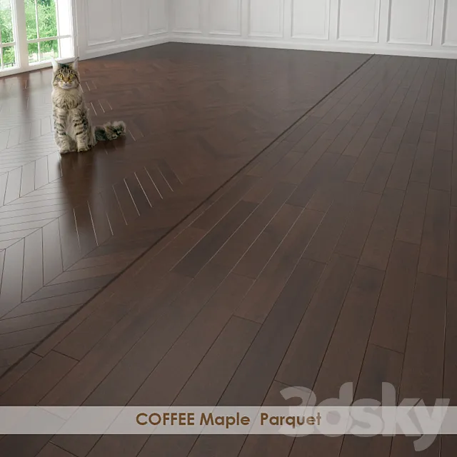COFFEE Maple Parquet 3D Model