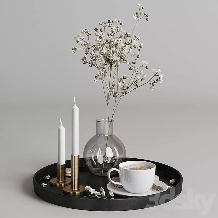 Coffee set 02 3D Model