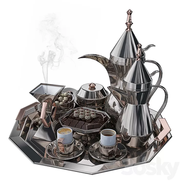 Coffee set 3D Model