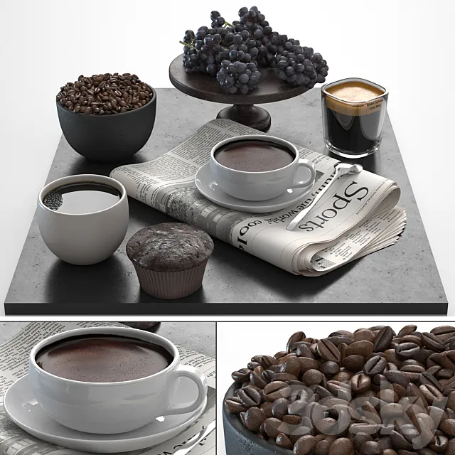 coffee set Free Download