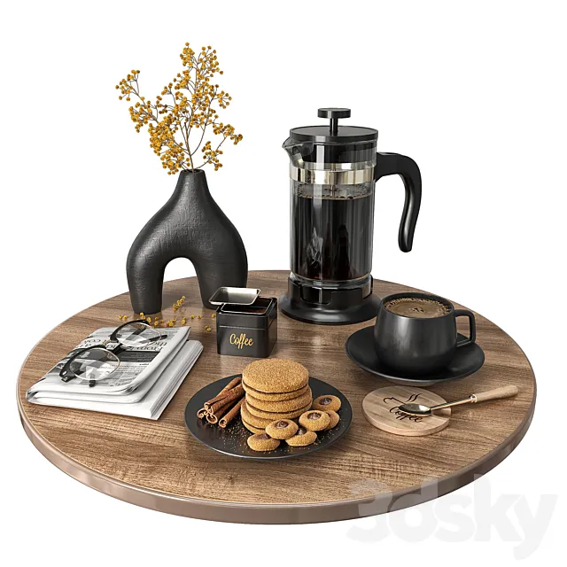Coffee Set "Black" 3DModel