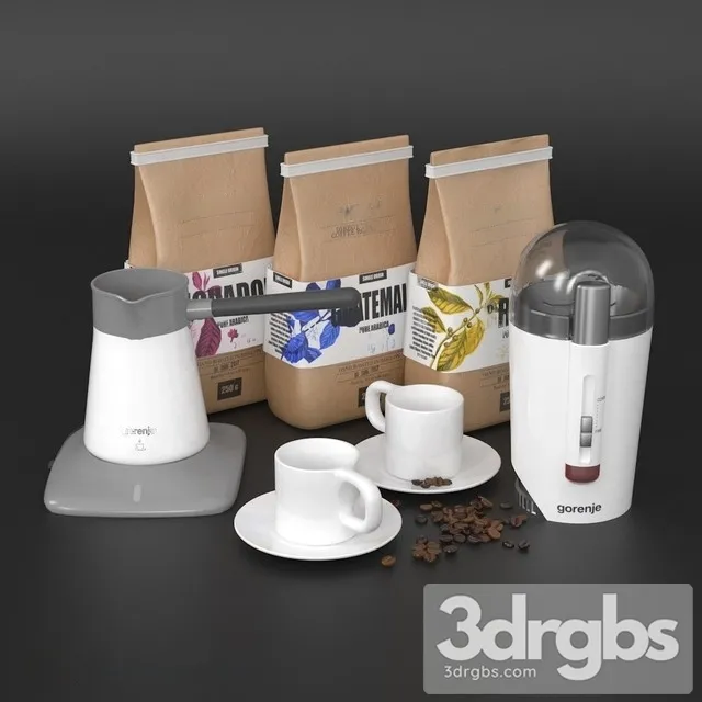 Coffee Set Gorenje 3D Model Free