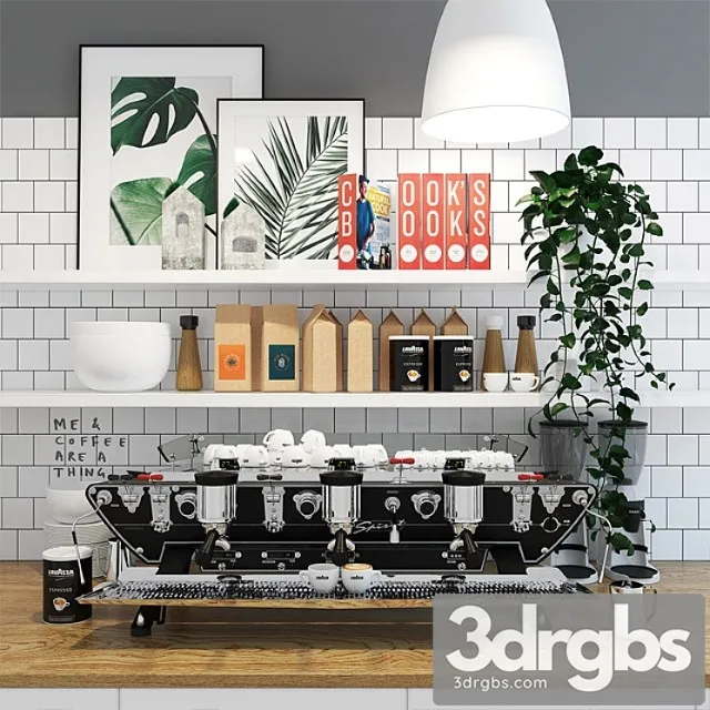 Coffee set kees van der westen spirit tiplette 3D Model Free