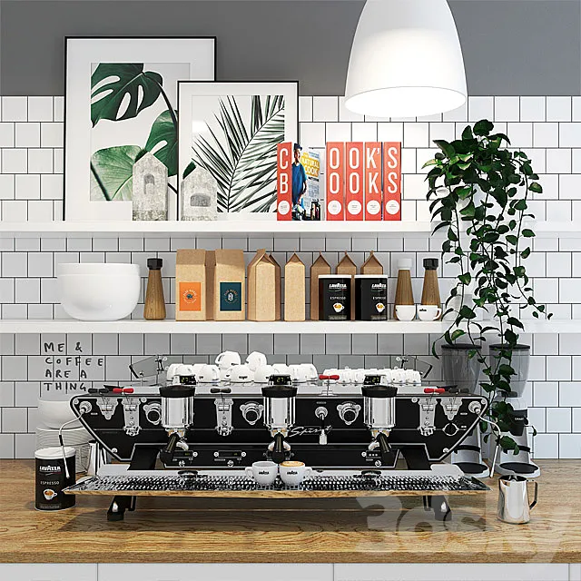 Coffee set Kees Van Der Westen Spirit Tiplette 3D Model