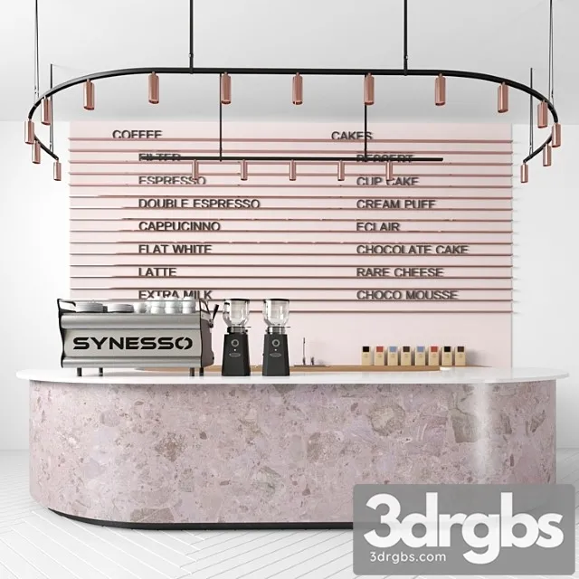 Coffee Shop 02 4 3D Model Download