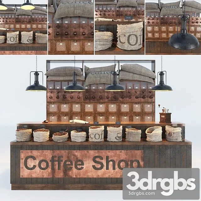 Coffee shop 2 3D Model Free