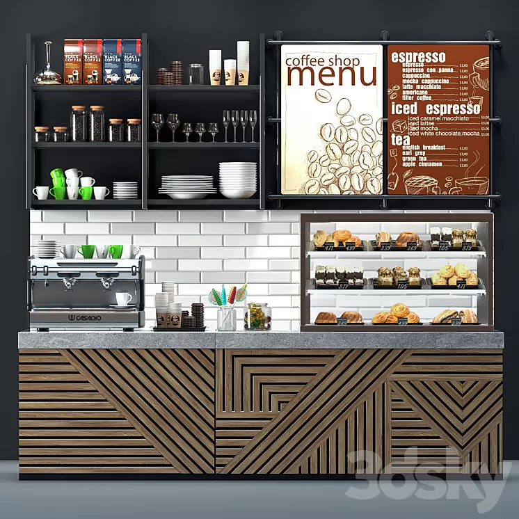Coffee shop 3D Model