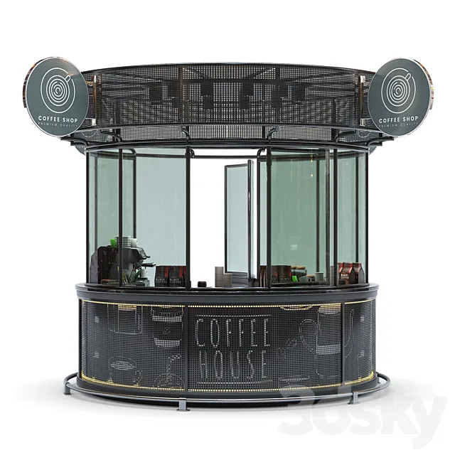 Coffee Shop 3D Model