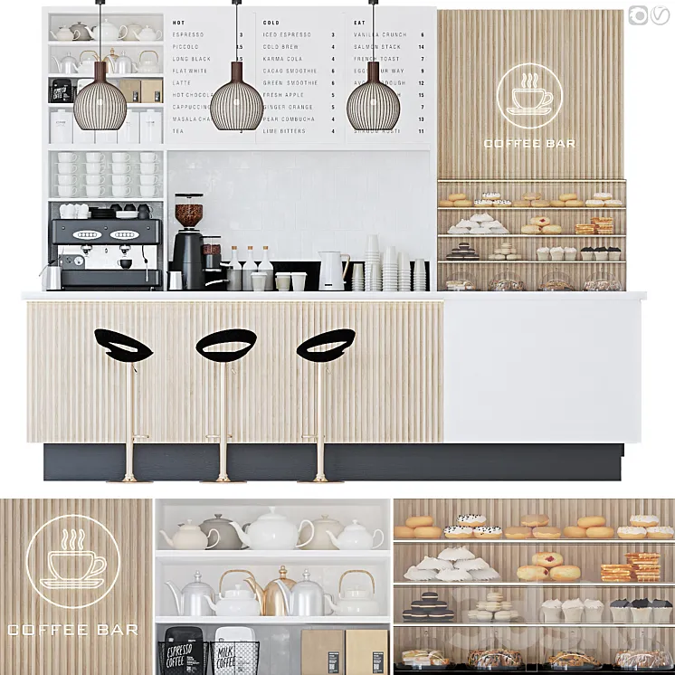 Coffee shop 5 3D Model Free