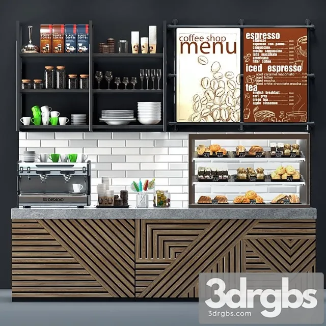 Coffee shop 6 3D Model Free