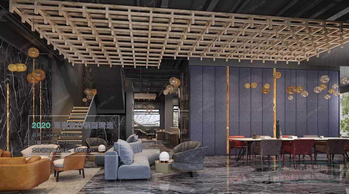 COFFEE SHOP - HOTEL - 3D MODELS - 3DSKY FREE MODELS