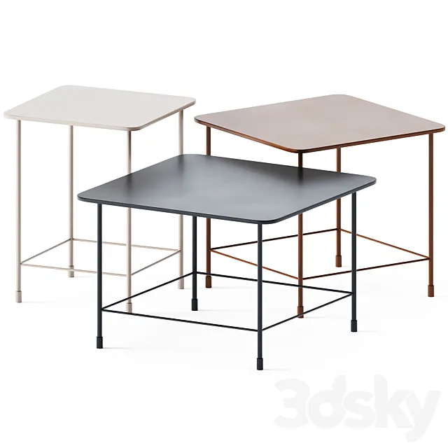 Coffee Side Table Au by Baxter 3DModel